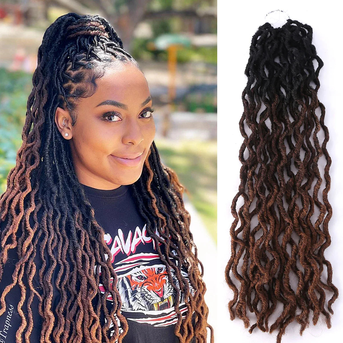 Goddess Faux Locs Crochet Hair Extensions