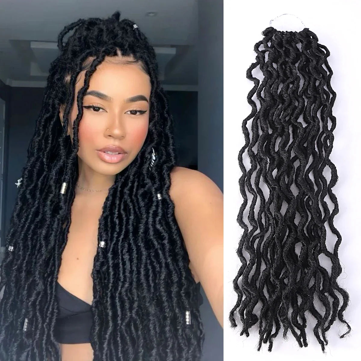 Goddess Faux Locs Crochet Hair Extensions