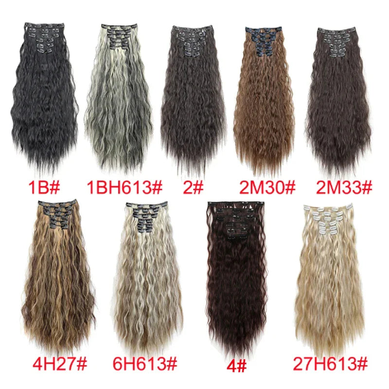 H&STAR 24 Inch Kinky Curly Hair Extensions