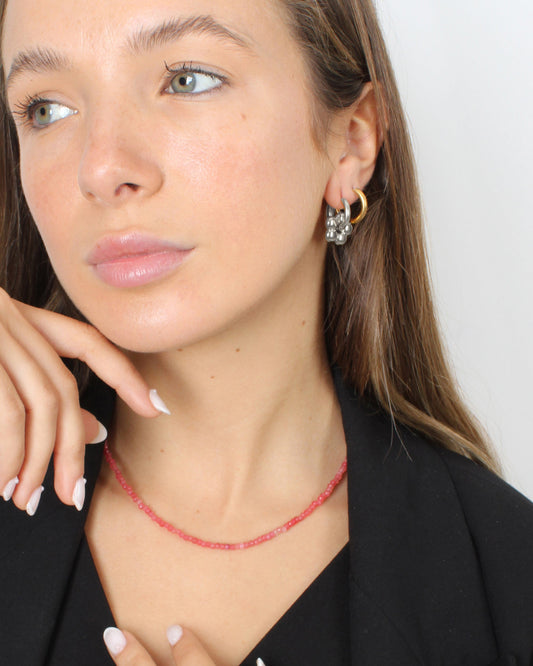 Pendientes Fiore Plateado