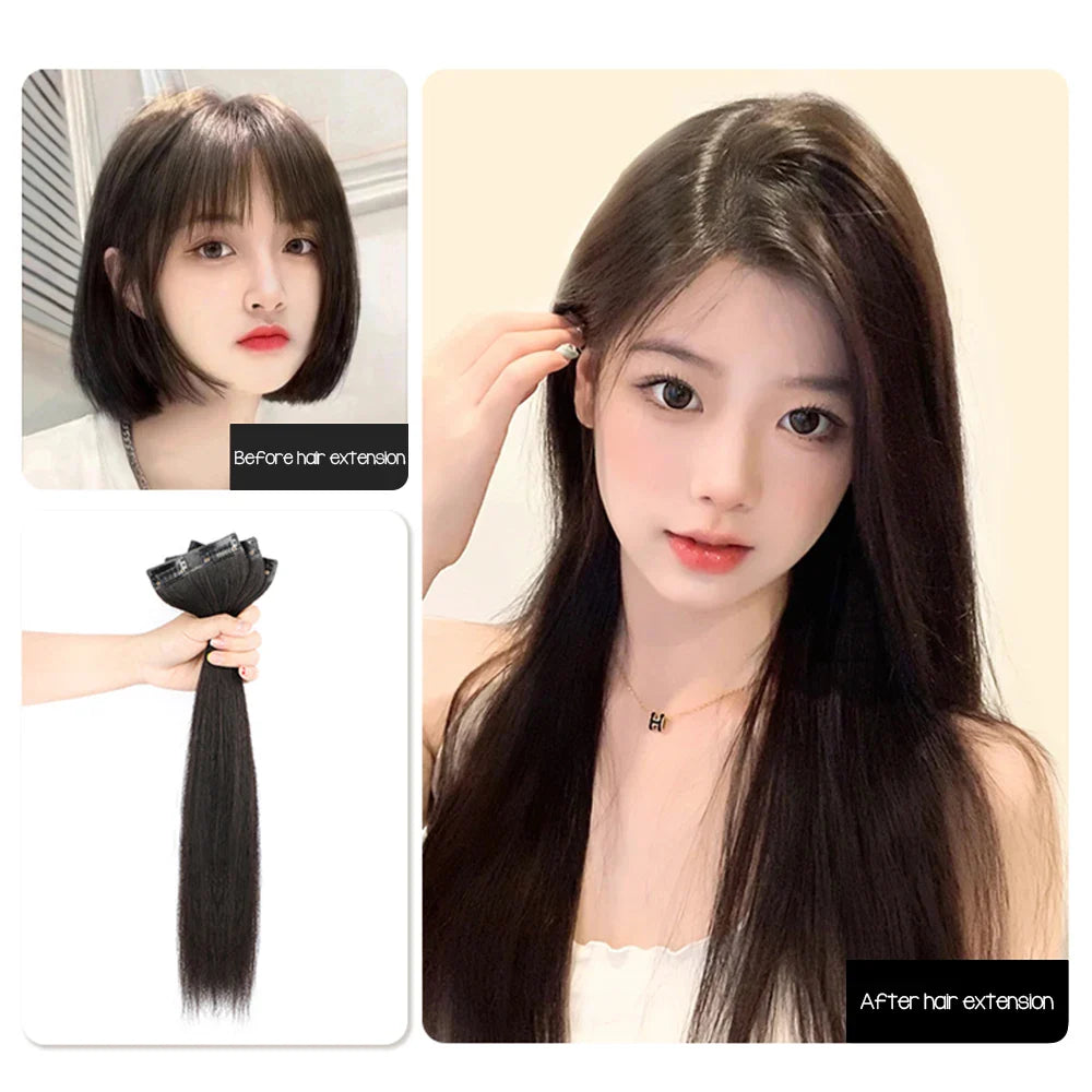 Invisible Seamless Clip In Hair Extensions