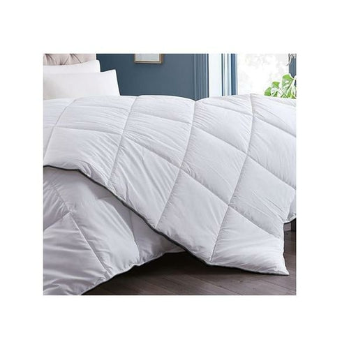 Royal Comfort 350Gsm Luxury Soft Bamboo Quilt Duvet Doona Single White