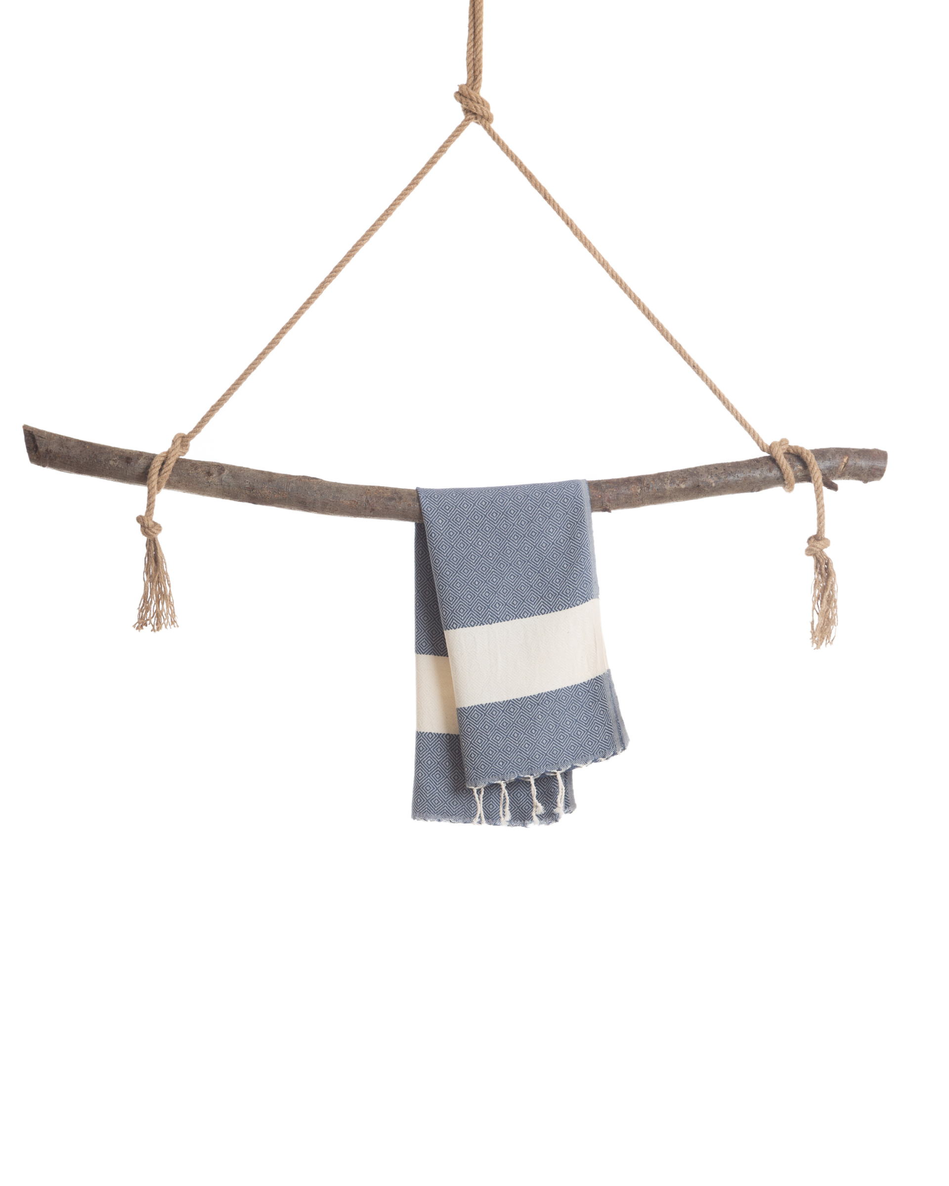 DIAMANT Hammam Hand & Hair Towel, Tea Towel - Blue