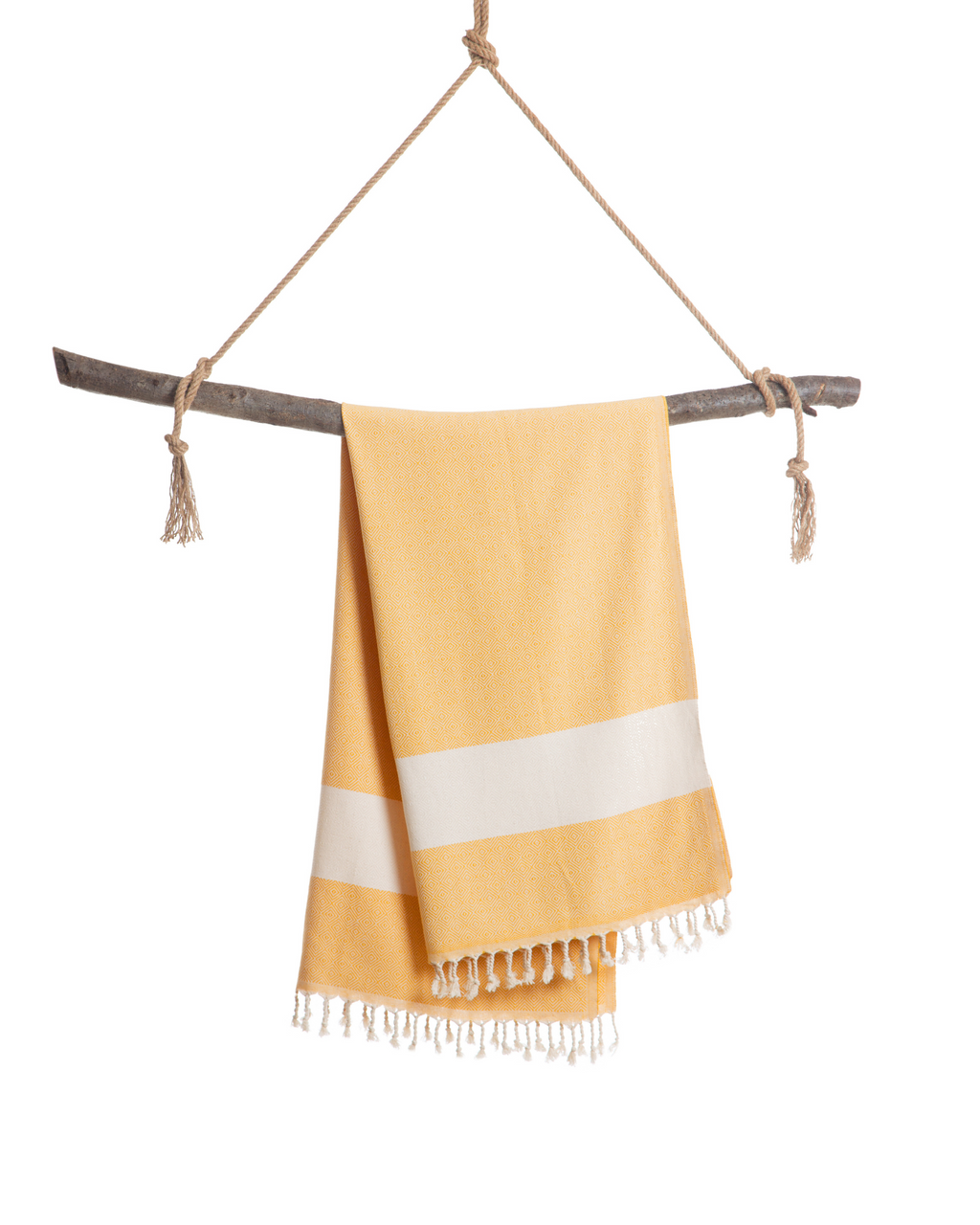 DIAMANT Hammam Hand & Hair Towel, Tea Towel - Yellow