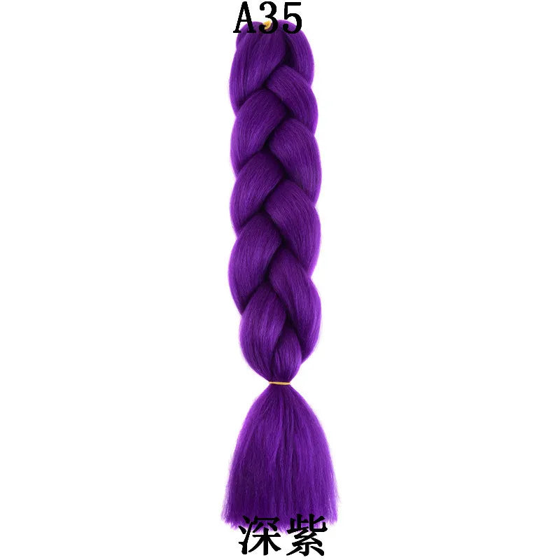 Synthetic 24 Inch 100g Braiding Hair Extensions