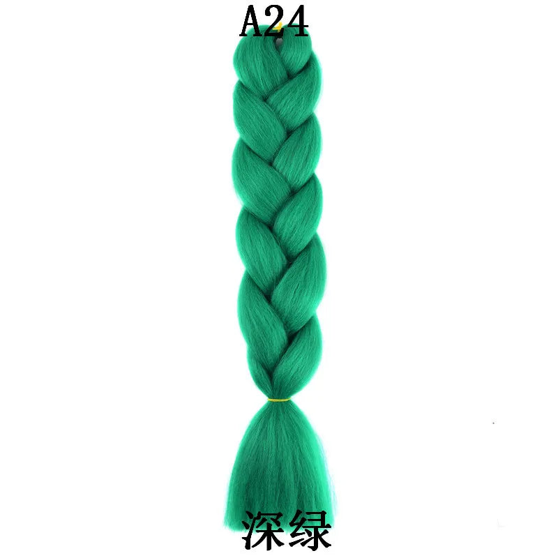 Synthetic 24 Inch 100g Braiding Hair Extensions