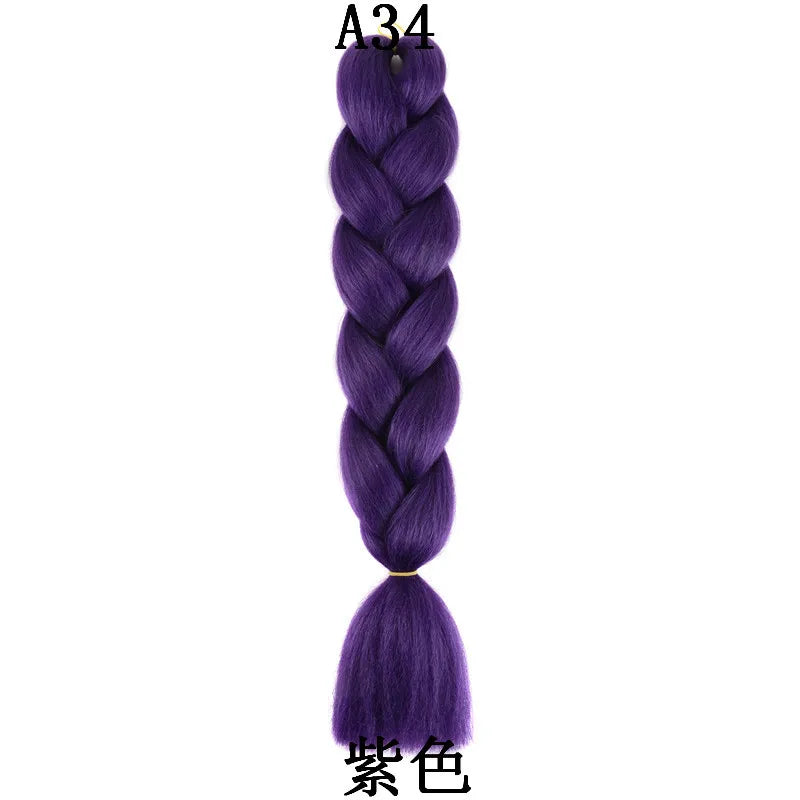 Synthetic 24 Inch 100g Braiding Hair Extensions