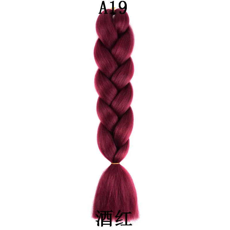 Synthetic 24 Inch 100g Braiding Hair Extensions