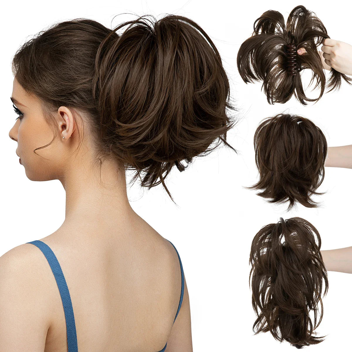Synthetic Claw Clip In Ponytail Hair Extensions for Women