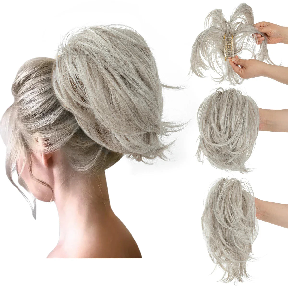 Synthetic Claw Clip In Ponytail Hair Extensions for Women