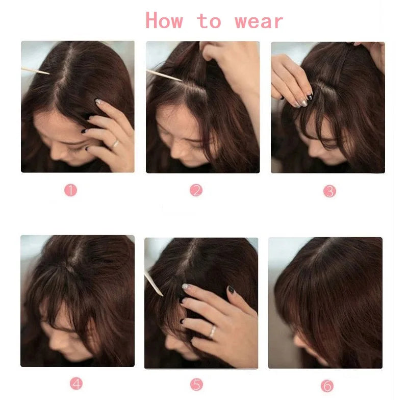 Synthetic Invisible Air Bangs Hair Extension