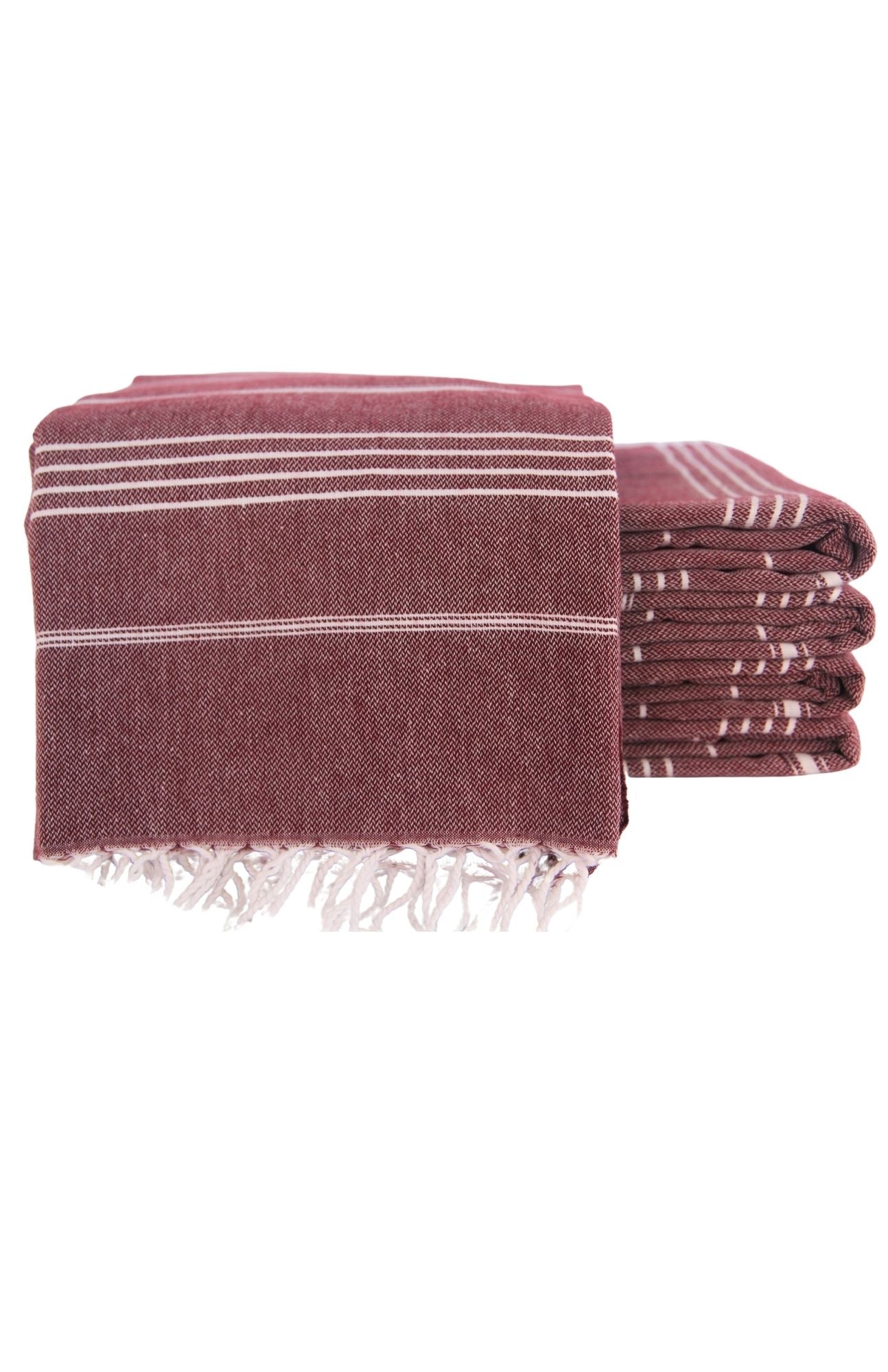 MONACO BURGUNDY TURKISH TOWEL