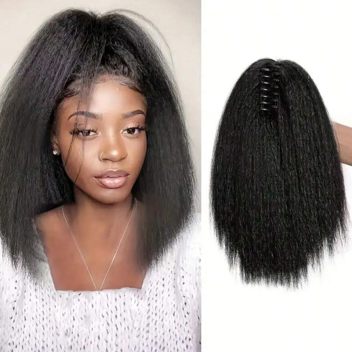 Yaki Claw Clip Hair Extensions for Black Women