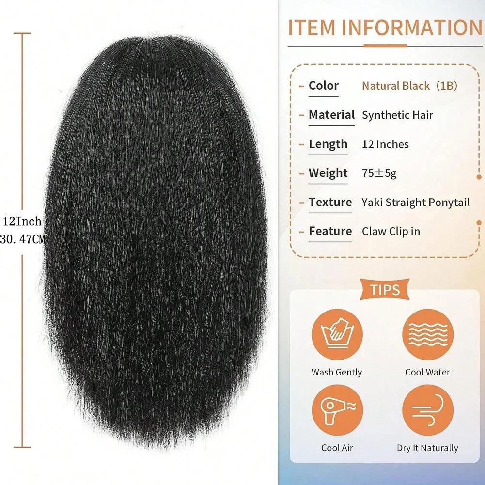 Yaki Claw Clip Hair Extensions for Black Women