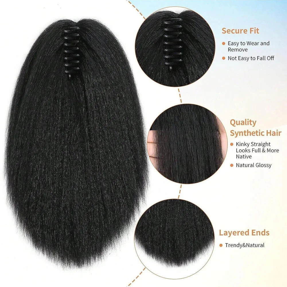 Yaki Claw Clip Hair Extensions for Black Women