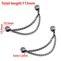 1pc 2pcs 4pcs 8pcs Tuck Waist Design Metal Chain Magnetic Buckle Long Pant Sleeve Shorten Free-suturing Fixed Alloy Brooch Strap