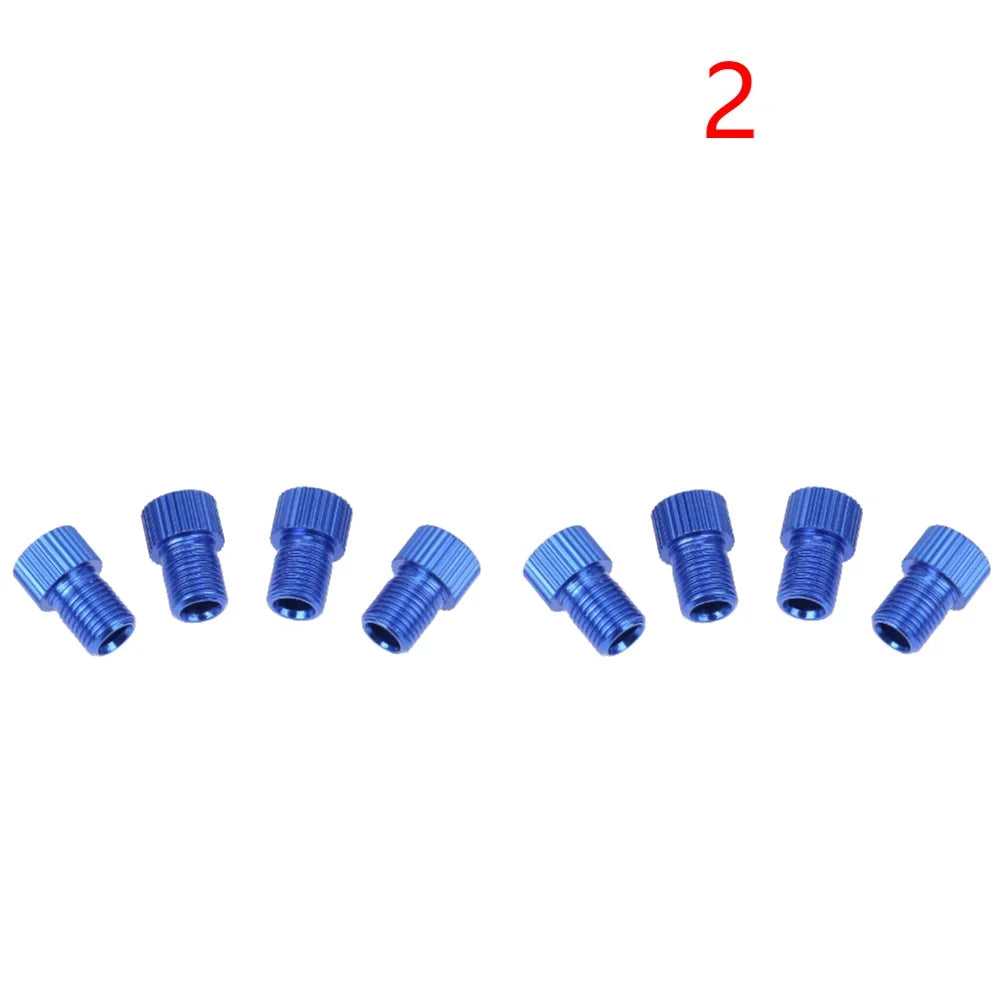 4/8Pcs Presta To Schrader Bike Valve Adapter Bicycle Tire French Valve Adapters Cycling Pump Air Nozzle Tube Tool Accessories