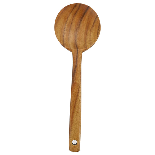 Premium Teak Wood Cooking Ladle Long Handle Soup Spoon Non-Scratch Kitchen Utensil Heat Resistant Wooden Tableware For Home