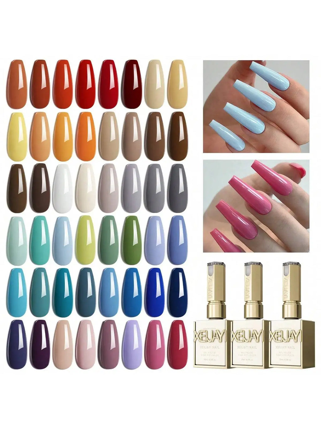 2025 New 6-Color Green Nail Gel Set - Brightening UV/LED Gel Polish Kit for Nail Salons