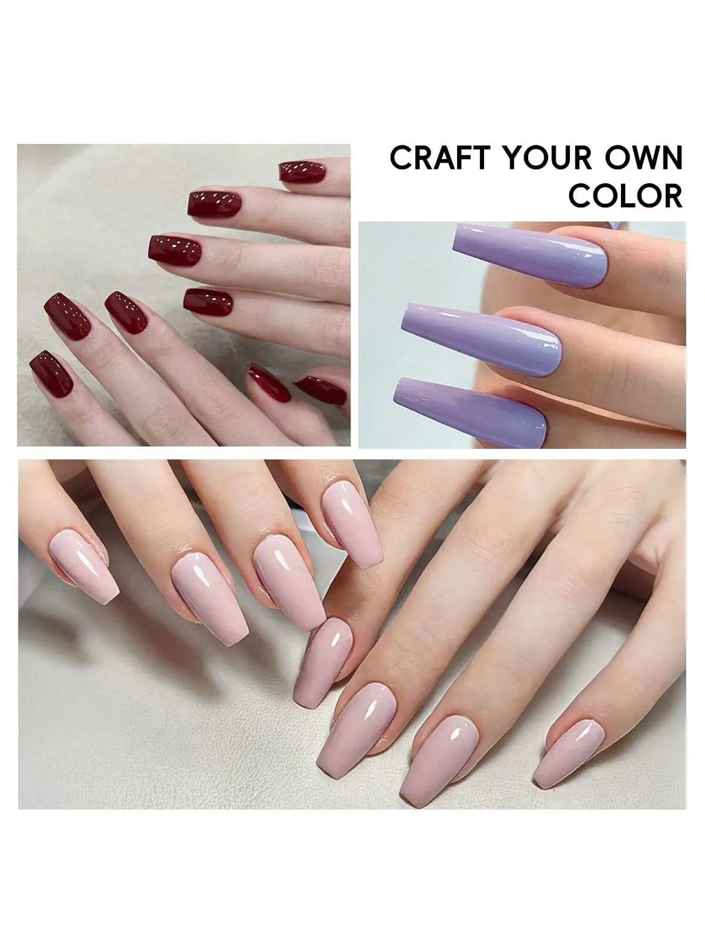 2025 New 6-Color Green Nail Gel Set - Brightening UV/LED Gel Polish Kit for Nail Salons