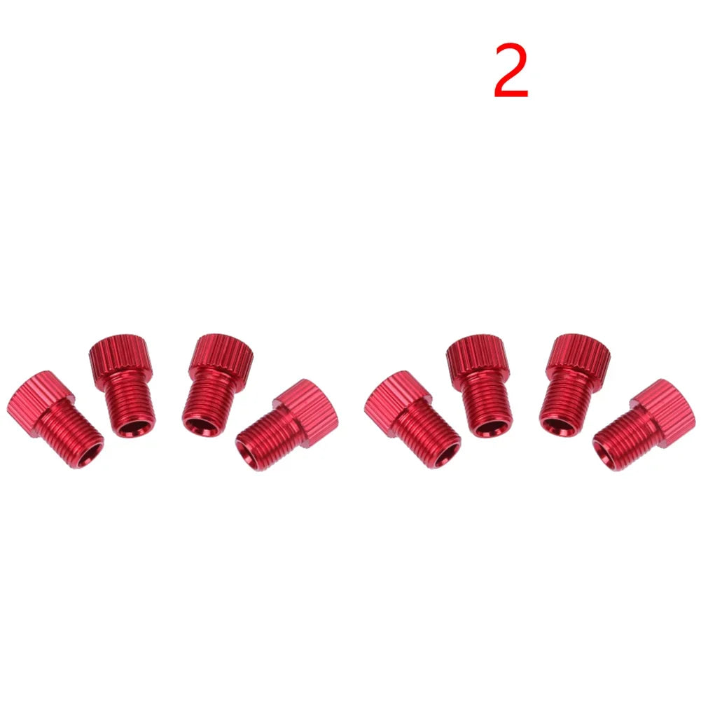 4/8Pcs Presta To Schrader Bike Valve Adapter Bicycle Tire French Valve Adapters Cycling Pump Air Nozzle Tube Tool Accessories