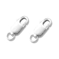 2Sets 925 Sterling Silver Spring Lobster Clasps Hooks Claw with Jump Rings for Jewelry Making Findings Making Accessories