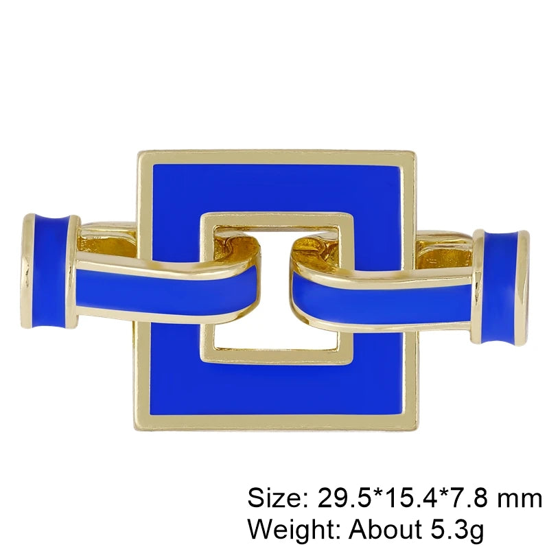 Juya 18K Gold Plated Decorative Connector Fastener Clasps Accessories For DIY Women Needlework Beads Gems Pearls Jewelry Making