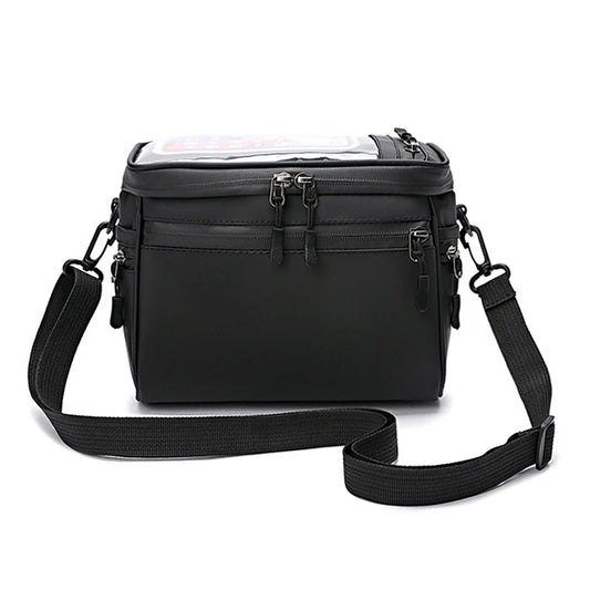 Bike Handlebar Bag Multifunctional Waterproof Bike Front Bag Bicycle Frame Bag Waist Shoulder Bag Cycling Accessories