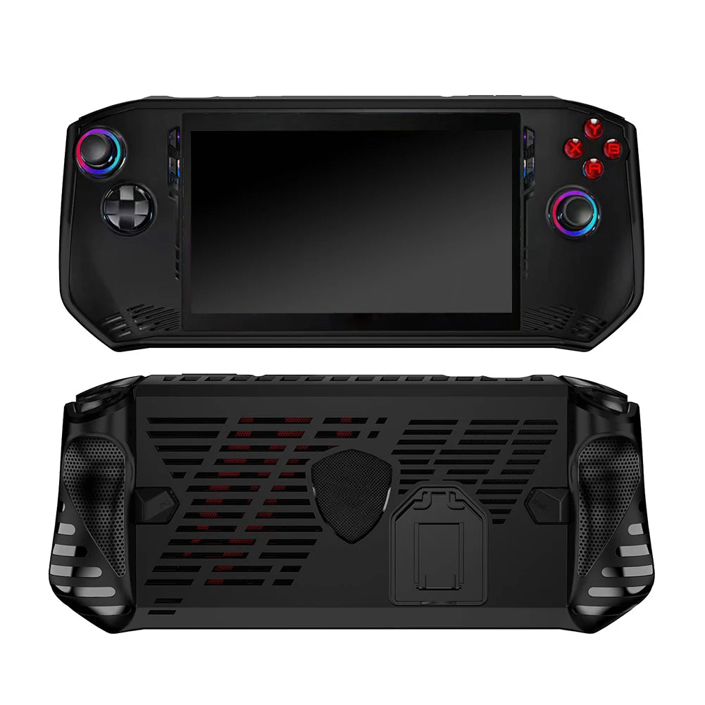For MSI Claw A1M Handheld Console Case Soft TPU Protective Shell Shockproof Back Cover with Kickstand Game Accessories