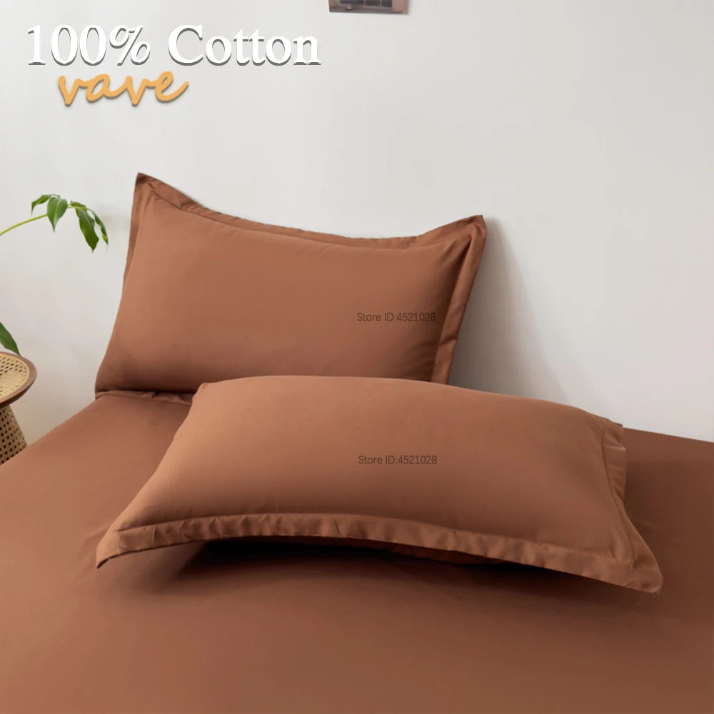 Single/Double/King/Queen Beds Cotton Fitted Sheet for Mattress Pads and Bedspread Covers in All Bed Sizes 140/150/160/180x200