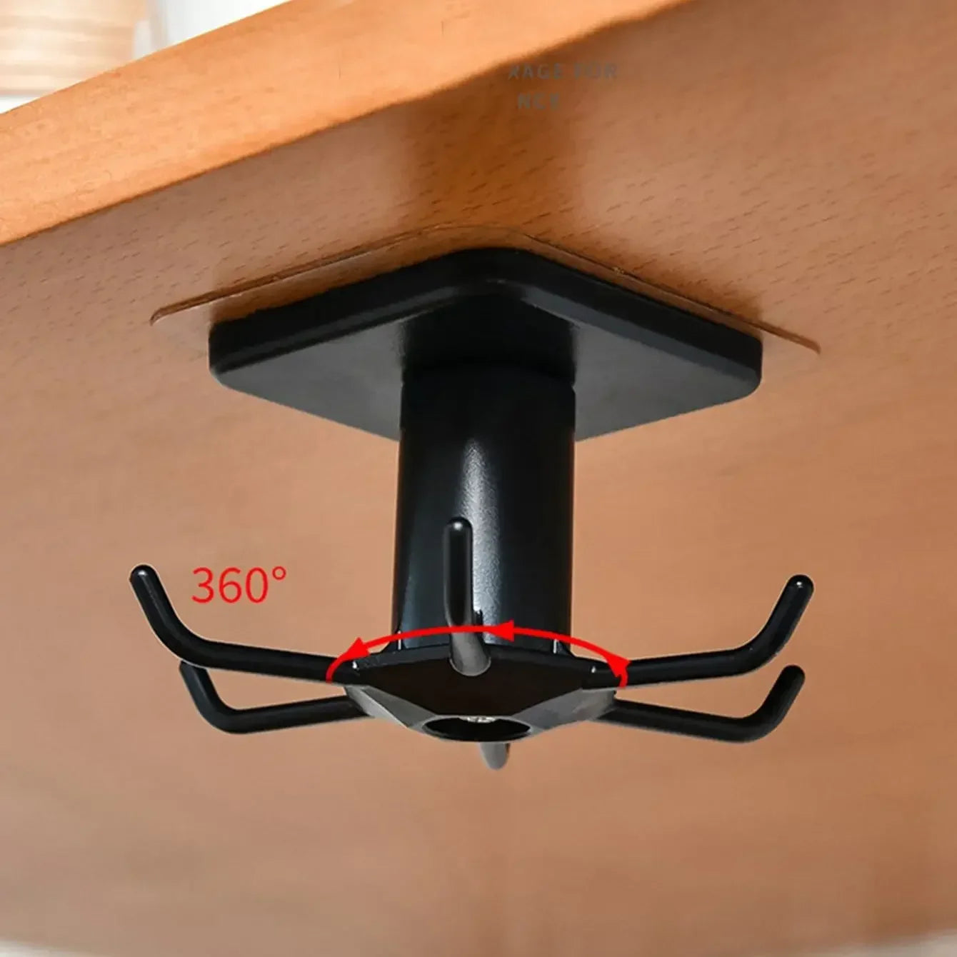 1/2pcs-Kitchen Hooks Rotating Storage Rack Without Punching Wall-Mounted Kitchenware Supplies Gods Multifunctional Shelves