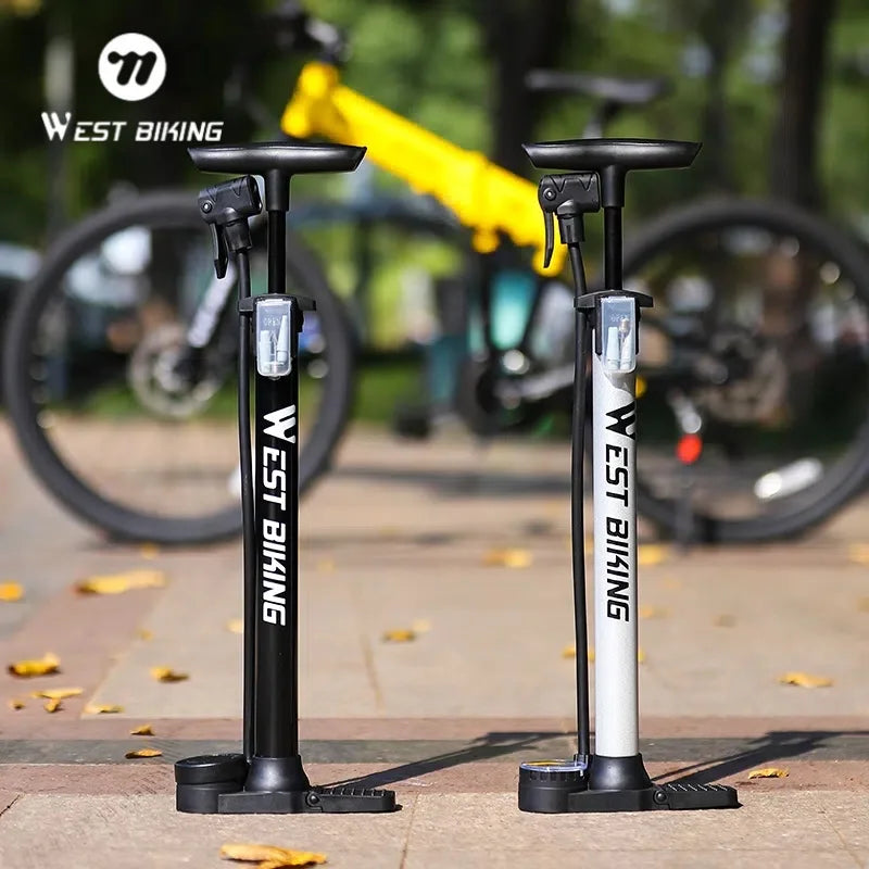 WEST BIKING 160PSI Bicycle Air Pump High Pressure Hand Pump for Schrader/Presta Valve Inflator Tool MTB Road Bike Accessories
