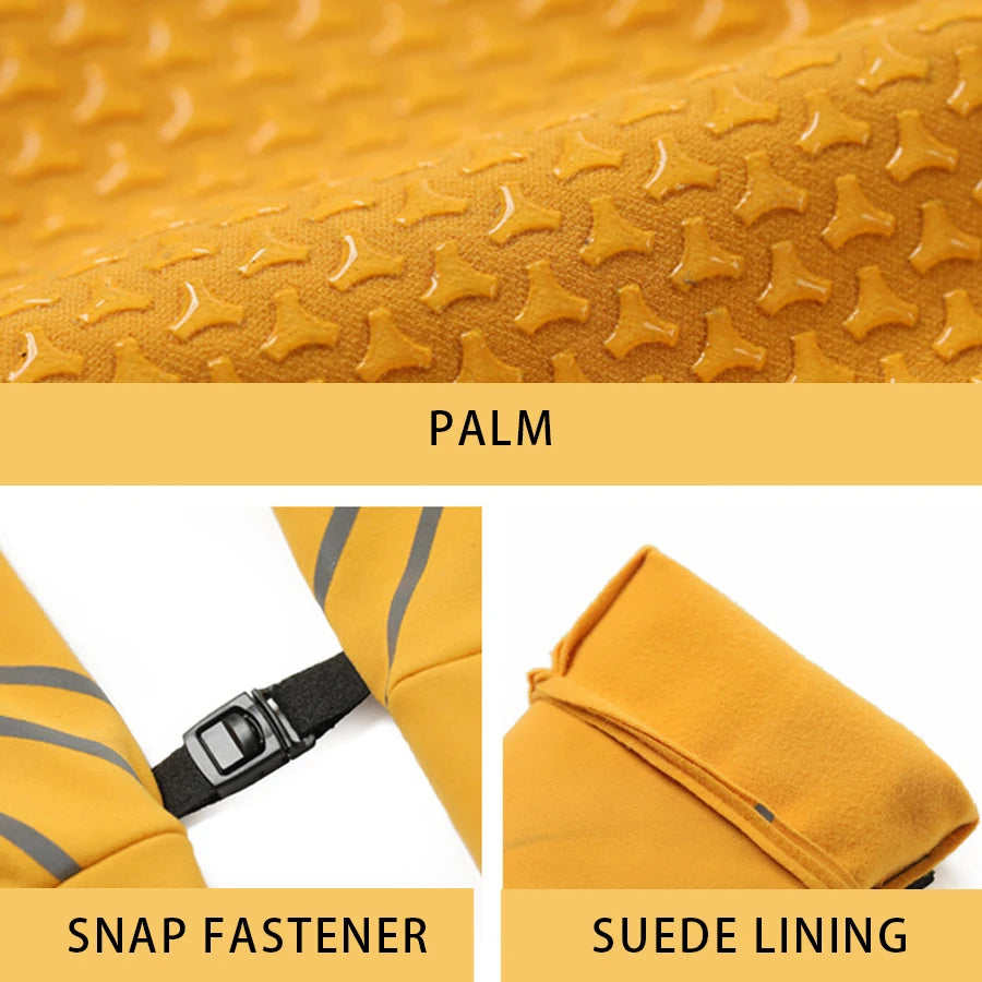 Winter Cycling Gloves for Men Women Warm Fleece Biking Glove for Riding Bicycle Gloves Waterproof Touchscreen Accessories