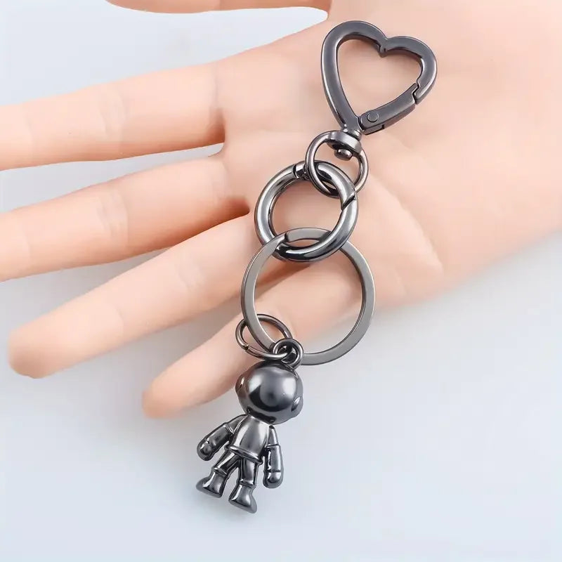 5/10/20/40 Sets Double Opening Swivel Keychain Clips Heart Spring Clasp Hooks Snap Rings for Lanyards Crafts Camping Hiking Gift