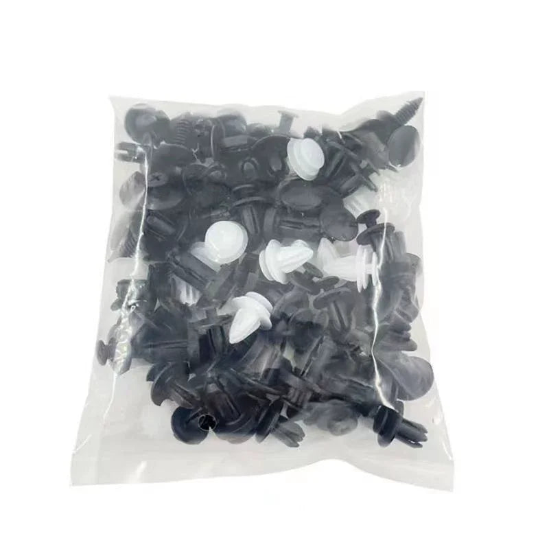 100pcs Auto Fastener Clip Kit Fender Rivet Clips Car Body Push Retainer Pin Rivet Bumper Door Trim Panel Retainer Car Clips
