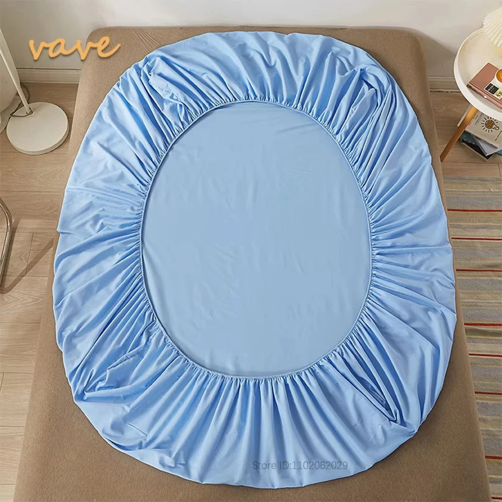 Single/Double/King/Queen Beds Cotton Fitted Sheet for Mattress Pads and Bedspread Covers in All Bed Sizes 140/150/160/180x200