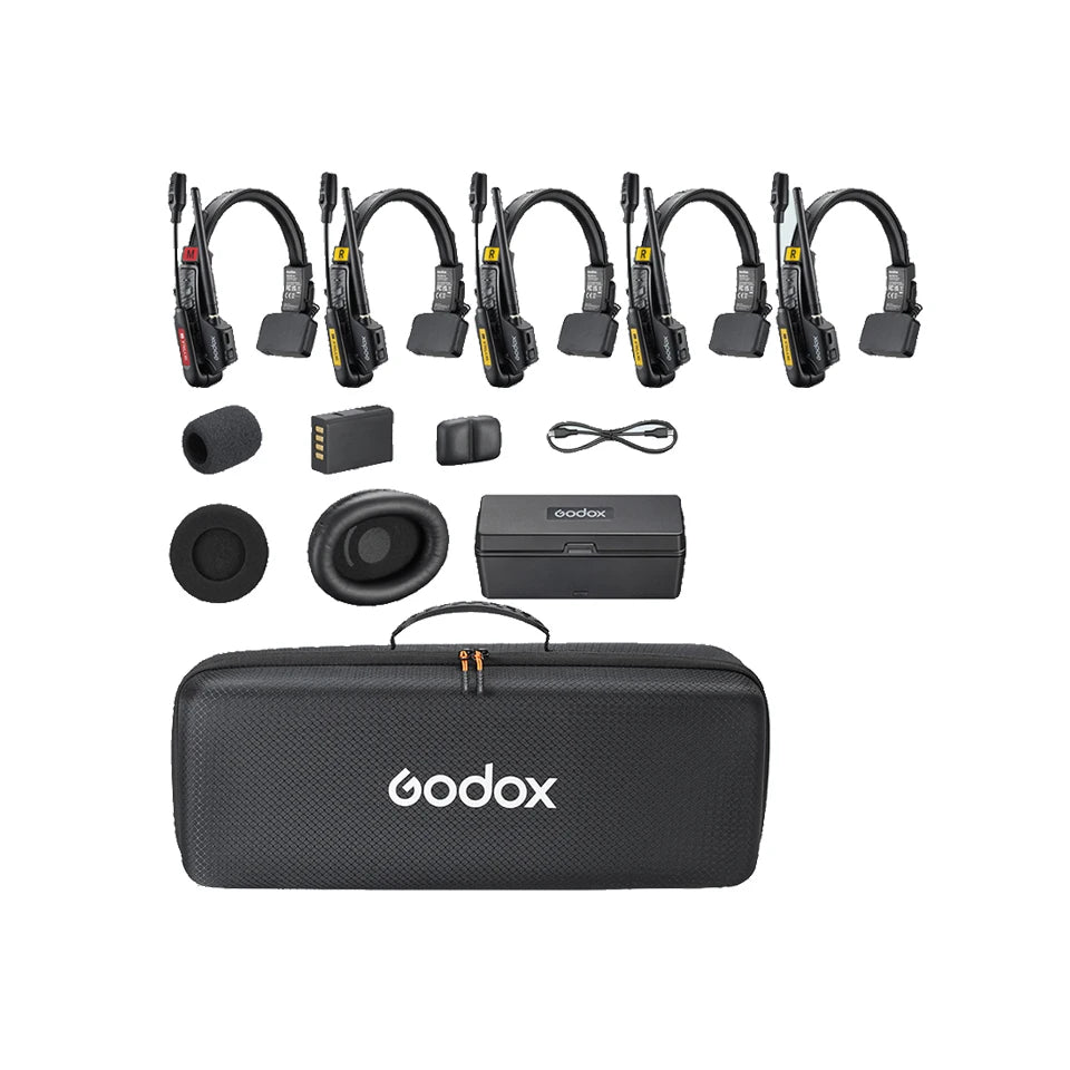 Godox SKYTALK AIR 2.4G Wireless Mic Full Duplex Intercom Real-Time Monitoring & Compact Design for Outdoor Live/Field Recording