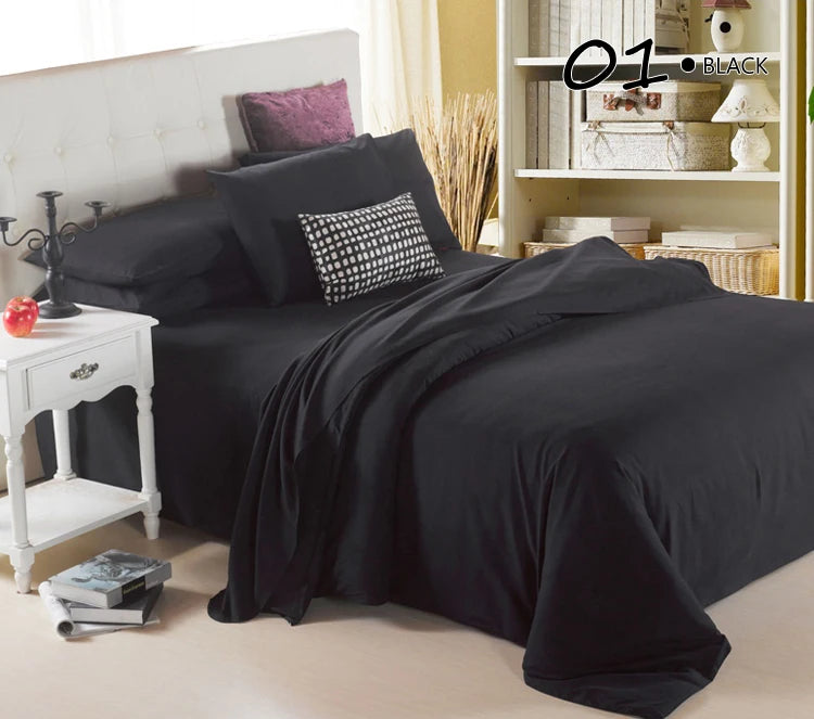 Black Bedding Russia Euro Family Size Duvet Cover set Bedding Sets Custom Size Bedclothes Single Queen Double Super King