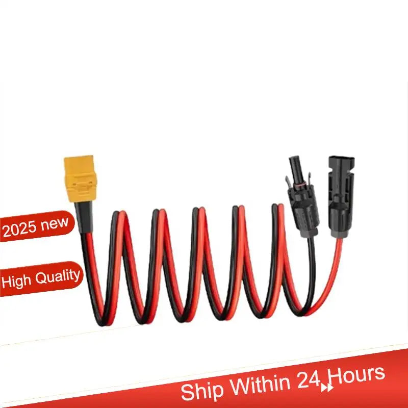 ~【A48T HOT】XT90 Female Solar Panel Connector Adapter 10AWG 1M Cable For Portable Power Station RC Battery Pack Drone RV Etc
