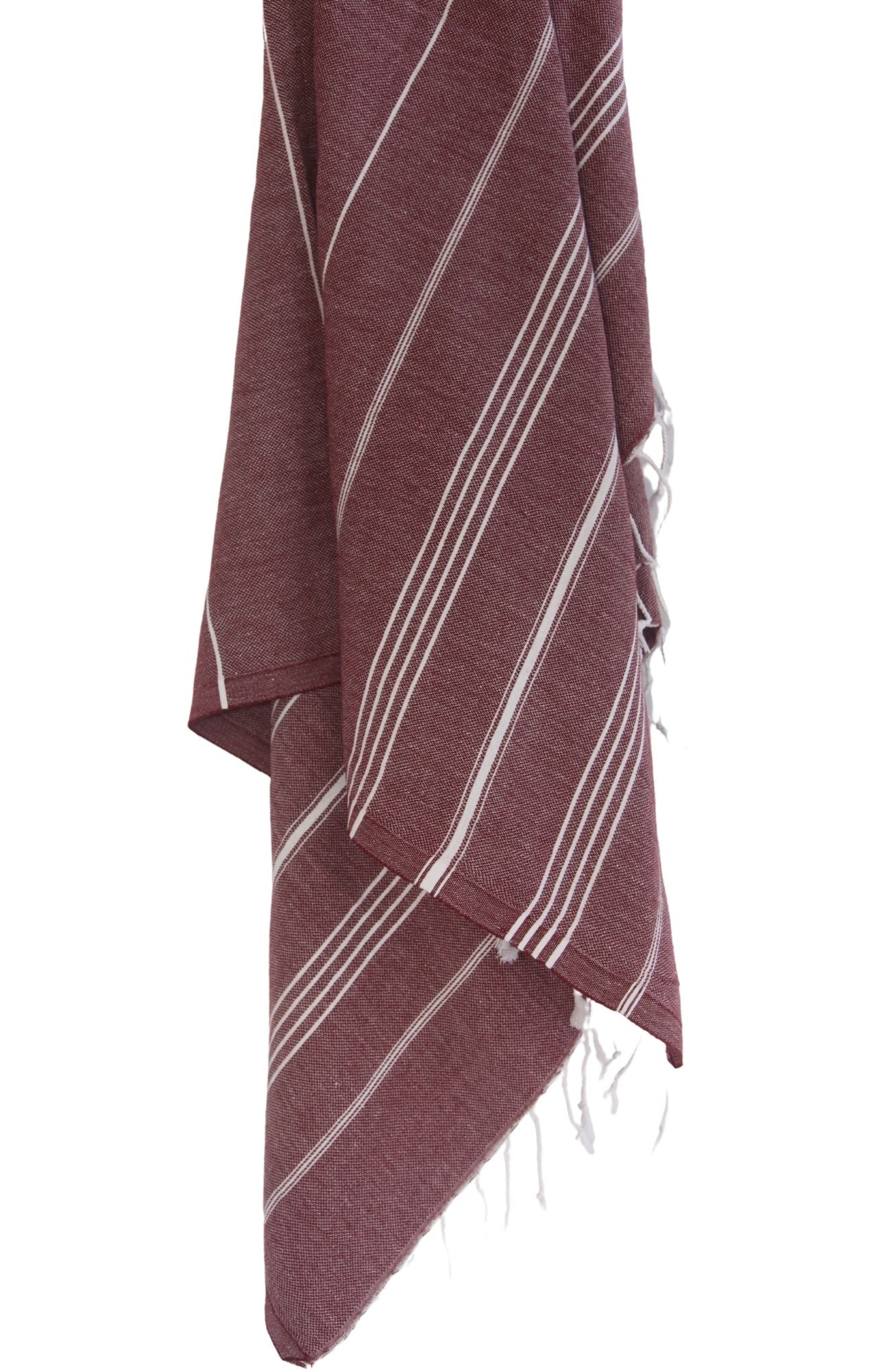 MONACO BURGUNDY TURKISH TOWEL