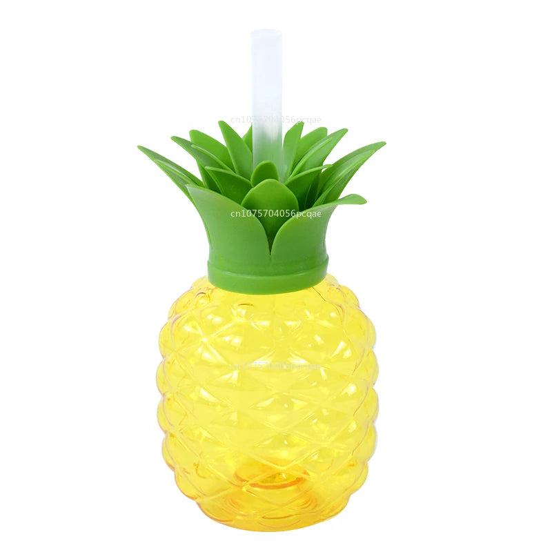 Strawberry Pineapple Shaped Water Bottle Durable Gadgets Outdoor Portable Tools Drinkware Straw Cup Kitchen Accessories
