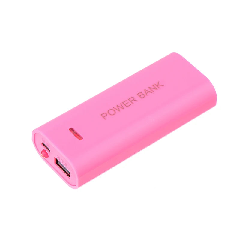 Replaceable Power Bank Case DIY 2Cell 18650 Battery Box For Smart Phone Charge 5V 1A For 18650 Battery With Indicator Light