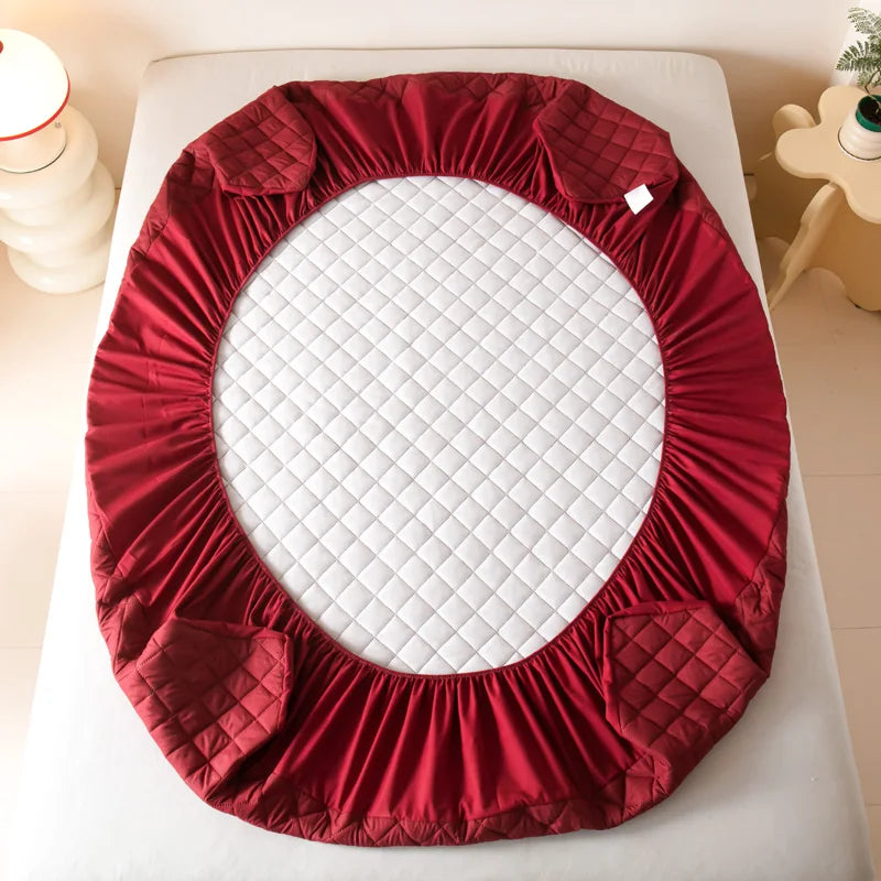 Waterproof Mattress Cover Anti-mites Soft Comfortable Breathable Bed Fitted Sheet Not Including Pillowcase