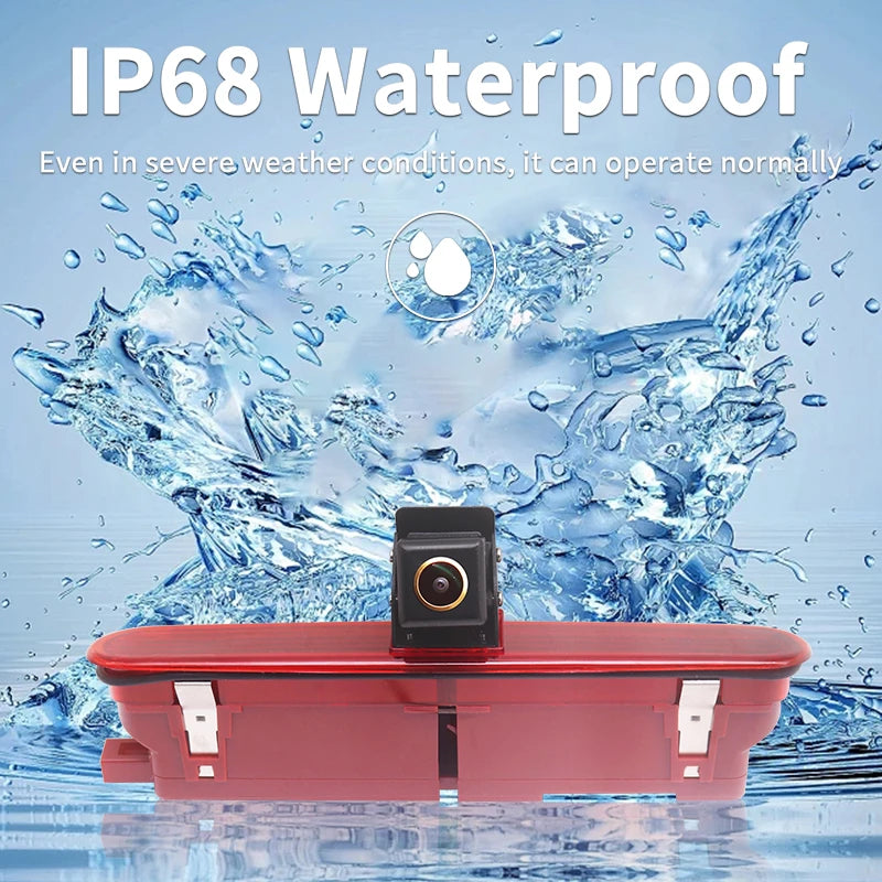 AHD 1080P Car Brake Light Rear View Camera For Fiat Doblo 2010 Opel Vauxhall Combo 2011-2018 Night Vision Waterproof