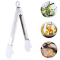 1Pcs Christmas Food Clip Stainless Steel Glove Design Bread Tongs Steak Tong Kitchen Serving Tool Multipurpose Cooking Utensil