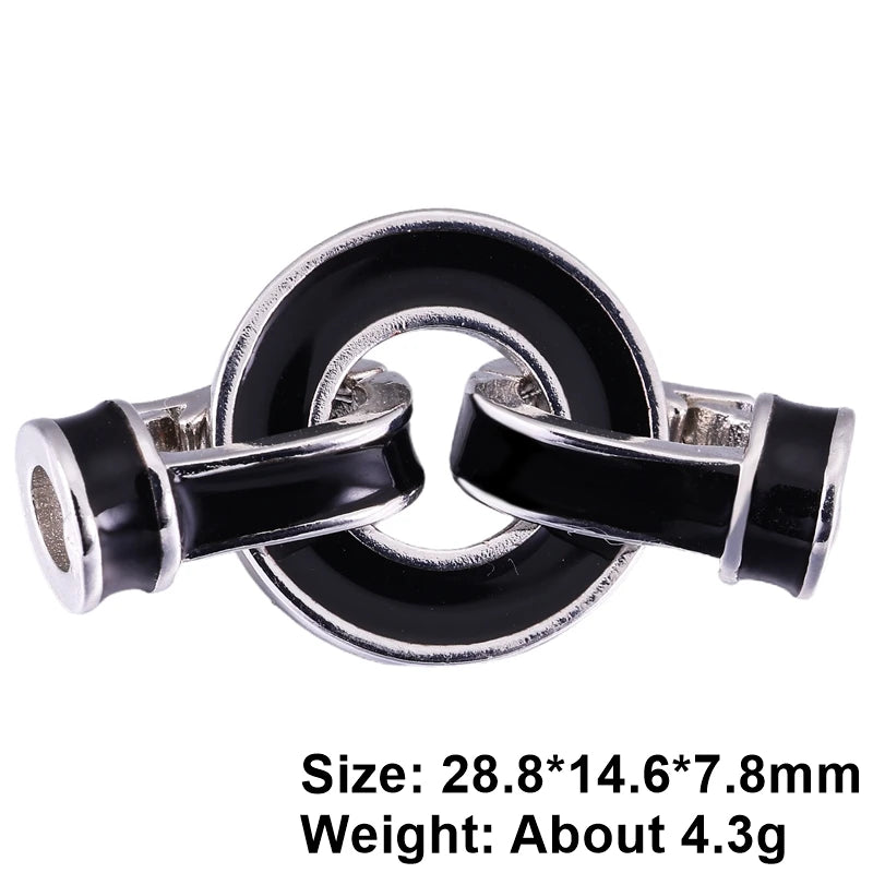 Juya 18K Gold Plated Decorative Connector Fastener Clasps Accessories For DIY Women Needlework Beads Gems Pearls Jewelry Making