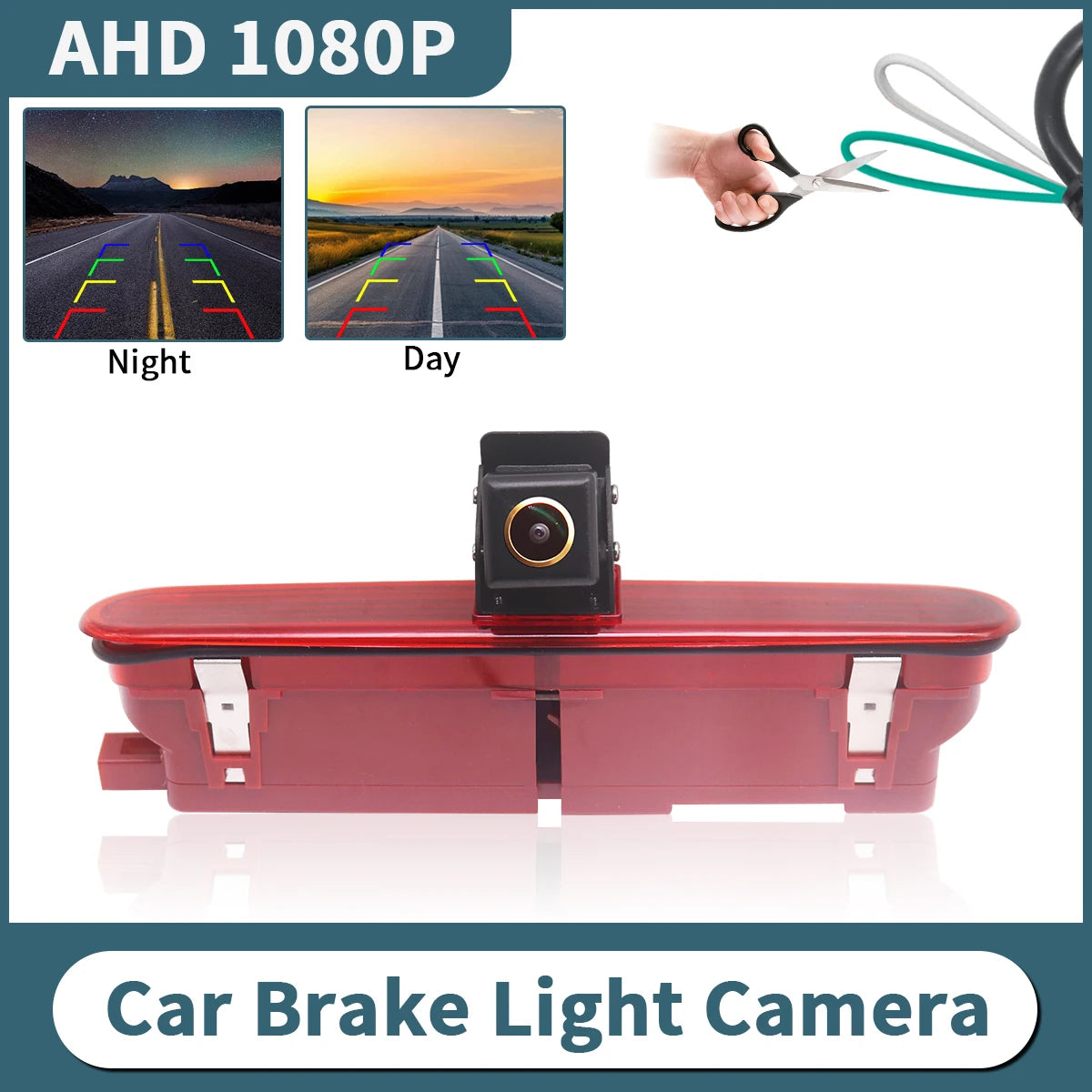 AHD 1080P Car Brake Light Rear View Camera For Fiat Doblo 2010 Opel Vauxhall Combo 2011-2018 Night Vision Waterproof