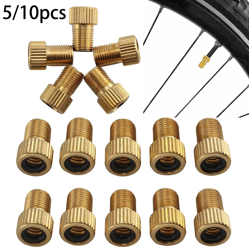 5/10PCS Bicycle Valve Adapter Dv Sv For French To Dunlop Car Valve Car Pump Bike Valve Adapters Accessories