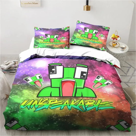Cartoon Funny Play Unspeak.able Bedding Set Bedroom Soft Bedspreads for Bed Comefortable Duvet Cover Quilt and Pillowcase