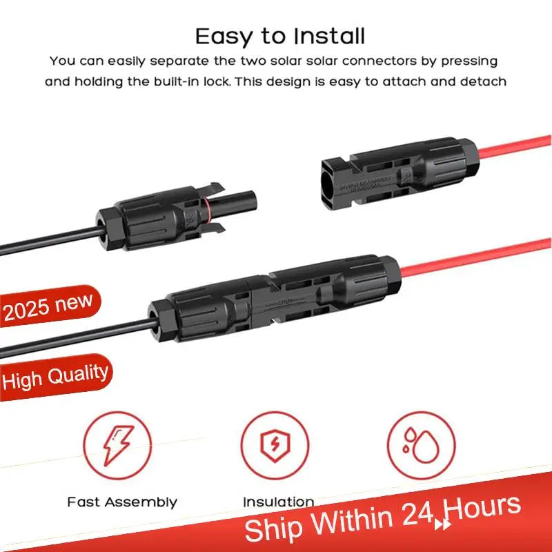 ~【A48T HOT】XT90 Female Solar Panel Connector Adapter 10AWG 1M Cable For Portable Power Station RC Battery Pack Drone RV Etc